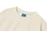 スリーブコントラストスウェットシャツT60/Sleeve Contrast Sweatshirt T60 Cream