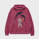 Spray maltese pigment hoodie