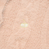 CHERRY MOHAIR KNIT CARDIGAN [LIGHT PINK]