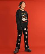 05キャットベルベットトラックパンツ / 0 5 cat velvet track pants (4579928866934)