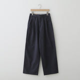 LMN Two-Tuck Half-Bend Cotton Pants (9 colors)