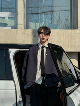 Pleddy Stripe Blouson Shirt (3color)