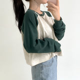 Nagrang Raglan Color Matching Sweatshirt