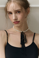 [Pre-order] Dahlia Pearl Necklace (Production takes 3-7 days)