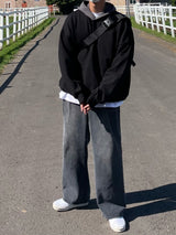 ルアワンタックワイドデニムパンツ/LUR ONETUCK WIDE DENIM PANTS(2COLOR)