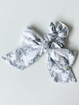 French Etoile Ribbon Scrunchies [Gray]