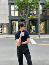 Breen Cable Round Short-Sleeved Knit (5 colors)