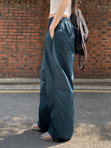 ティニャシャーリングナイロンツーウェイロングジョガーパンツ/Tinya Shirring Nylon Two-Way Long Jogger Pants