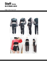 ミッションシースルークロップTシャツ/TOP(8193) motion see-through crop Tee