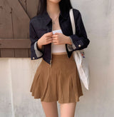 [Bellide made/2Size/Non-Fade] Slim Two-Way Denim Crop Jacket