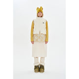 CHERRY CROP STRING DOWN VEST [IVORY]