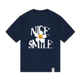 ナイススマイルロゴフラワーショートスリーブTシャツ / NICE SMILE Logo Flower Short Sleeve Tee