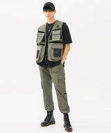 MINI POCKET CARGO JOGGER PANTS (BLACK) (6585151389814)