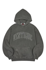 VENTIQUE Pigment Logo embroidery Hoodie 3color