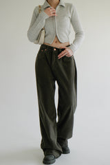 モモ2ウェイニットジップアップ / Momo 2 way knit zip-up (4color)