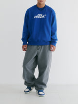 ロゴクルーネック / BSR2223FWPO033 BS LOGO CREWNECK BLUE