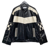 チェッカーラインレーシングジャケット (3 color)