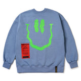 スマイルオーバーサイズドヘビースウェットクルーネック / 22 SMILE OVERSIZED HEAVY SWEAT CREWNECK ORANGE /  PIGEON