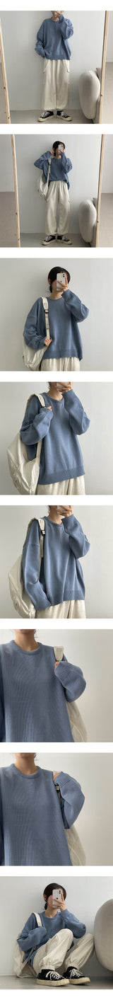 カーダーラウンドスウェットシャツニットウェア / Cardor Round Sweatshirt Knitwear
