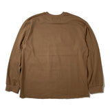 HOORAY LONG SLEEVE T-SHIRT LIGHT BROWN (6614592815222)