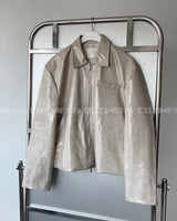 ボルトコートレザージャケット / OA bolt coated leather jacket (3 colors)