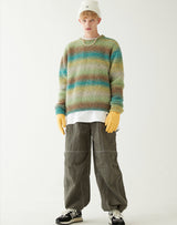 グラデーションセーター/GRADATION SWEATER GREEN YELLOW