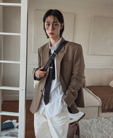 セレーナチェックブレザー / Selena check blazer (1 color)