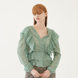 RUFFLED BLOUSE (MINT) (6579702923382)