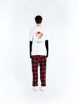ケーキプリントオーバフィット半袖Tシャツ / cake print overfit short sleeve t-shirt (4471284990070)