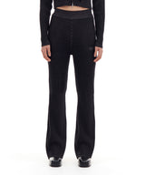 SMALL LOGO BOOTSCUT KINT PANTS (BLACK)