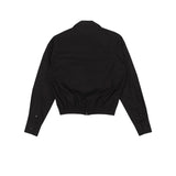 リムーバブルストラップクロップシャツ/[UNISEX] Removable Strap Cropped Shirt (BLACK)