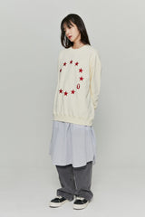 EUロゴスウェット / EU LOGO SWEATSHIRTS [CREAM] (4568255037558)