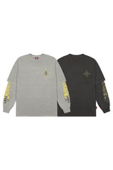 VENTIQUE Pigment Layered Flame Long Sleeve 2color