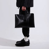 レザーポケットバッグ / LEATHER 3WAY POCKET BAG (BLACK) (6554724597878)