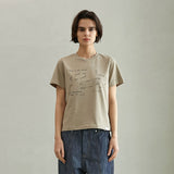 ホープレターリングTシャツ/HOPE LETTERING T-SHIRT (SAND)