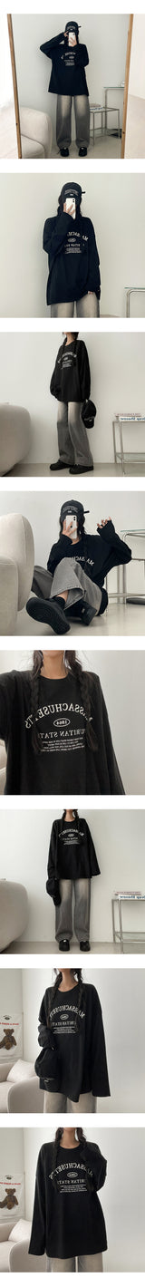 Ritan Loose Long Sleeve Tee