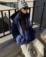 (×)(UNISEX) ラムス起毛フード