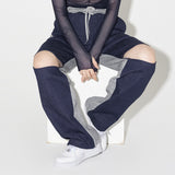 Denim Knit Blocking Pants [BLUE] (6638402011254)