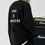 オーバーフィットスウェットシャツ/OVERFIT SWEAT SHIRT-BLACK