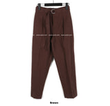 Kant Linen Belt Banding Slacks (3color) (6567597178998)