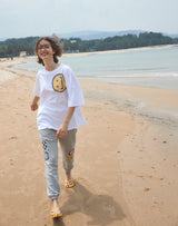 【OUTLET】SM:]E プリントオーバーサイズTシャツ WHITE