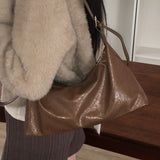 Rait leather baguette shoulder bag