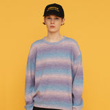 マルチストライプニット / MULTI STRIPE KNIT_PINK