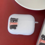 Black - Muffler Somecat AirPods Case_matt