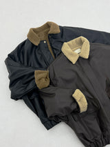 ウールレザージャンパー / Wool leather jumper (2color)