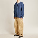 ワイドフィットワンタックパンツ/DAMP WIDE FIT ONE TUCK PANTS_BEIGE