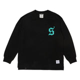 オールドレターオーバーサイズド長袖Tシャツ