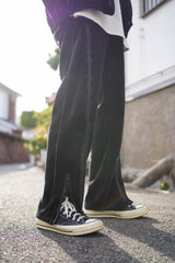 フリースジッパーストレッチパンツ
