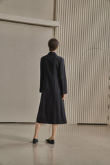 カラーカットアウトドレス/COLLAR CUTOUT DRESS_BLACK