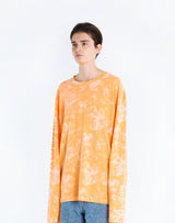 タイダイ 長袖Tシャツ オレンジ /tiedye long sleeve orange (4437317386358)